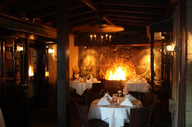 Fireplace eatery